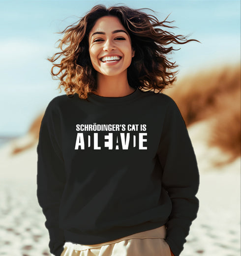 Aaramkhor CAT DEAD OR ALIVE PHYSICS Science, Nerd, Geeky winter 23 Unisex Sweatshirts